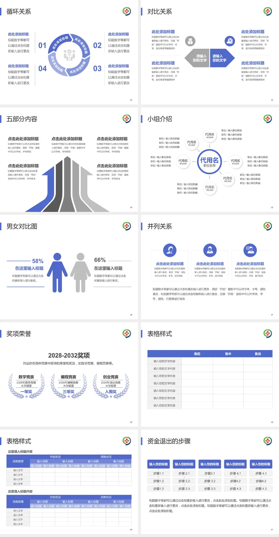 湖南省职业病防治院医院简介/日常通用PPT模板4:3格式幻灯片预览图5