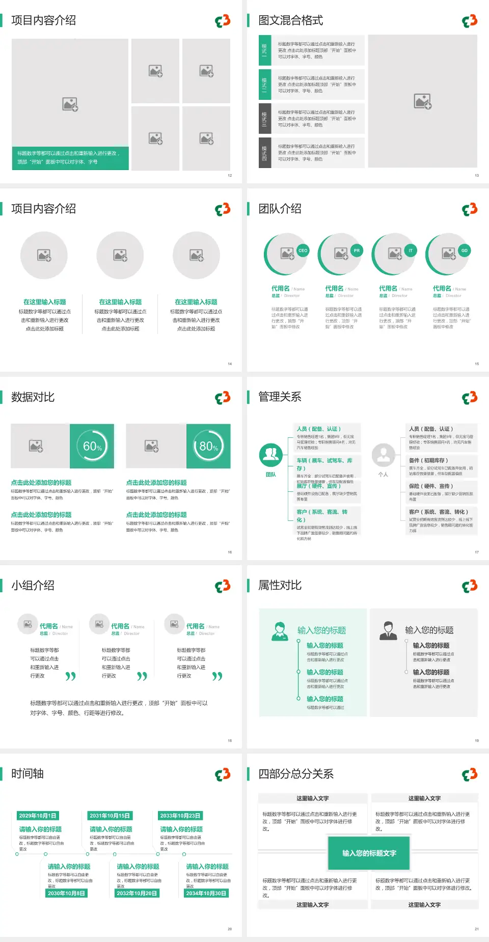 郴州市第三人民医院科室介绍与推广PPT模板4:3格式幻灯片预览图3