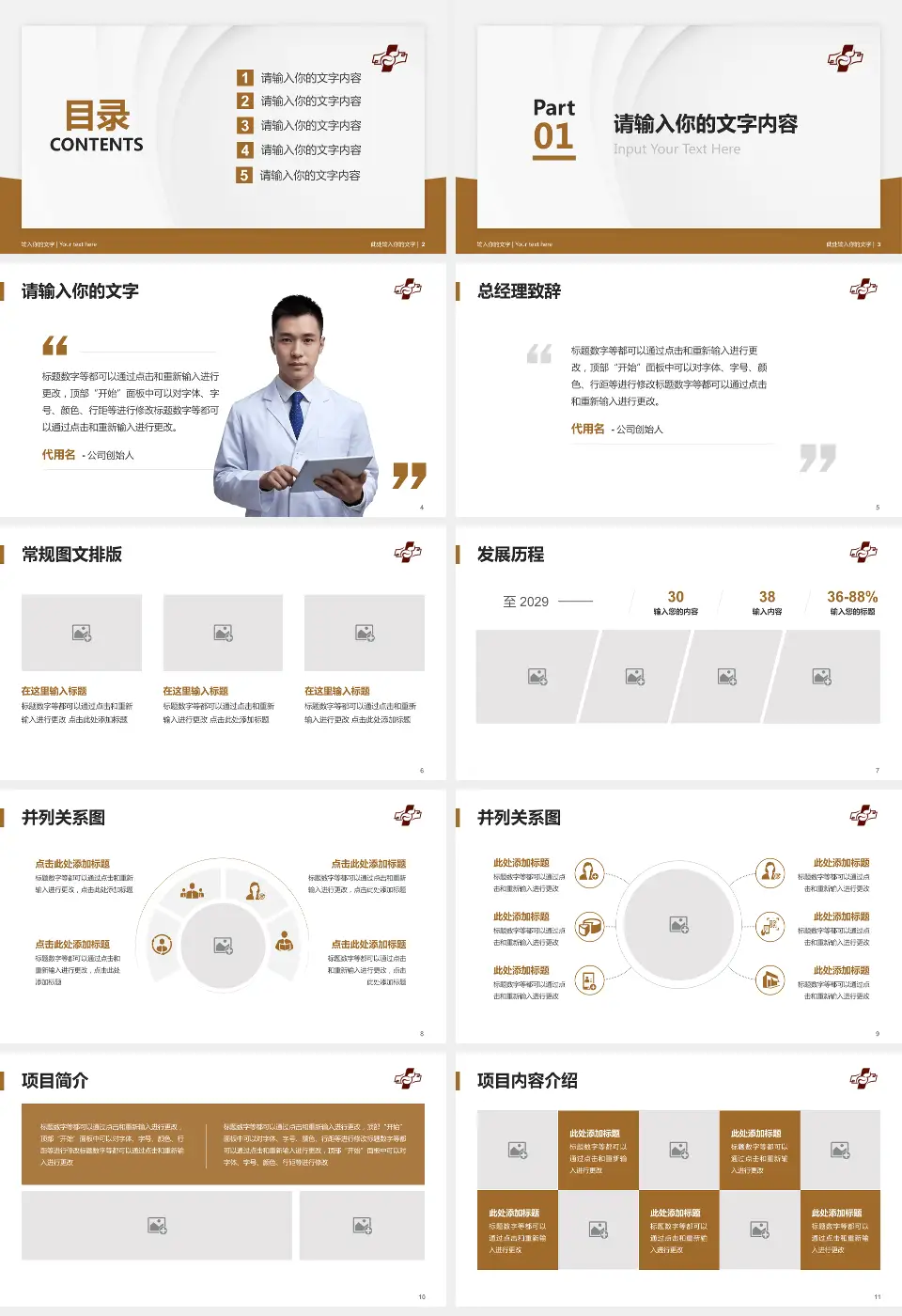 益阳市第一中医医院医院管理报告PPT模板16:9格式幻灯片预览图2