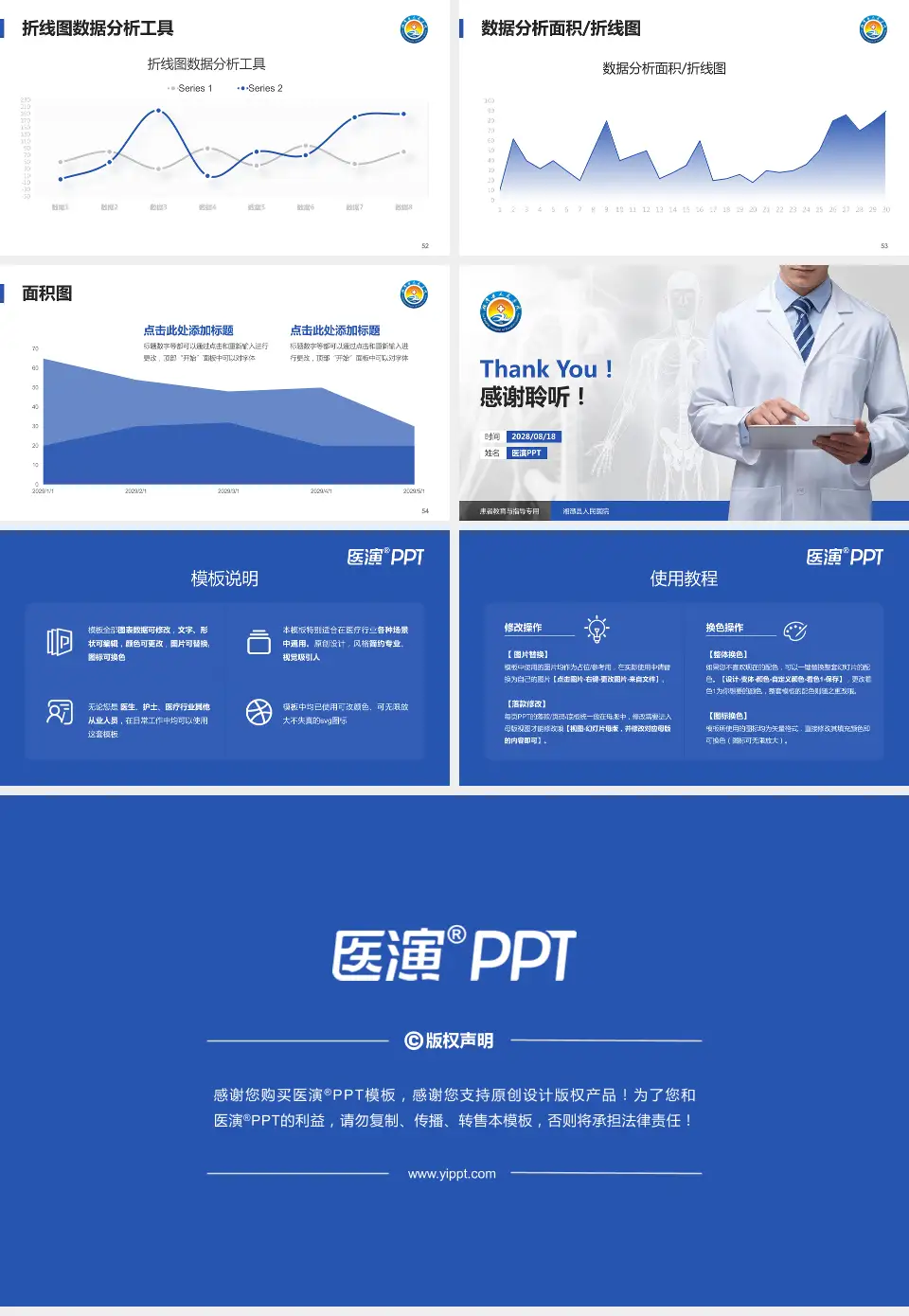 湘潭县人民医院患者教育与指导PPT模板16:9格式幻灯片预览图7