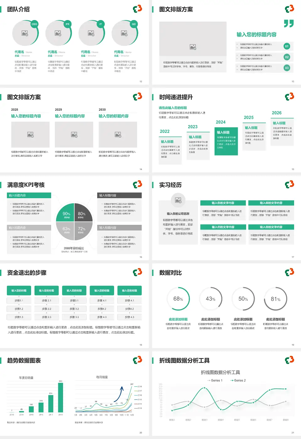 郴州市第三人民医院培训与教育PPT模板16:9格式幻灯片预览图3