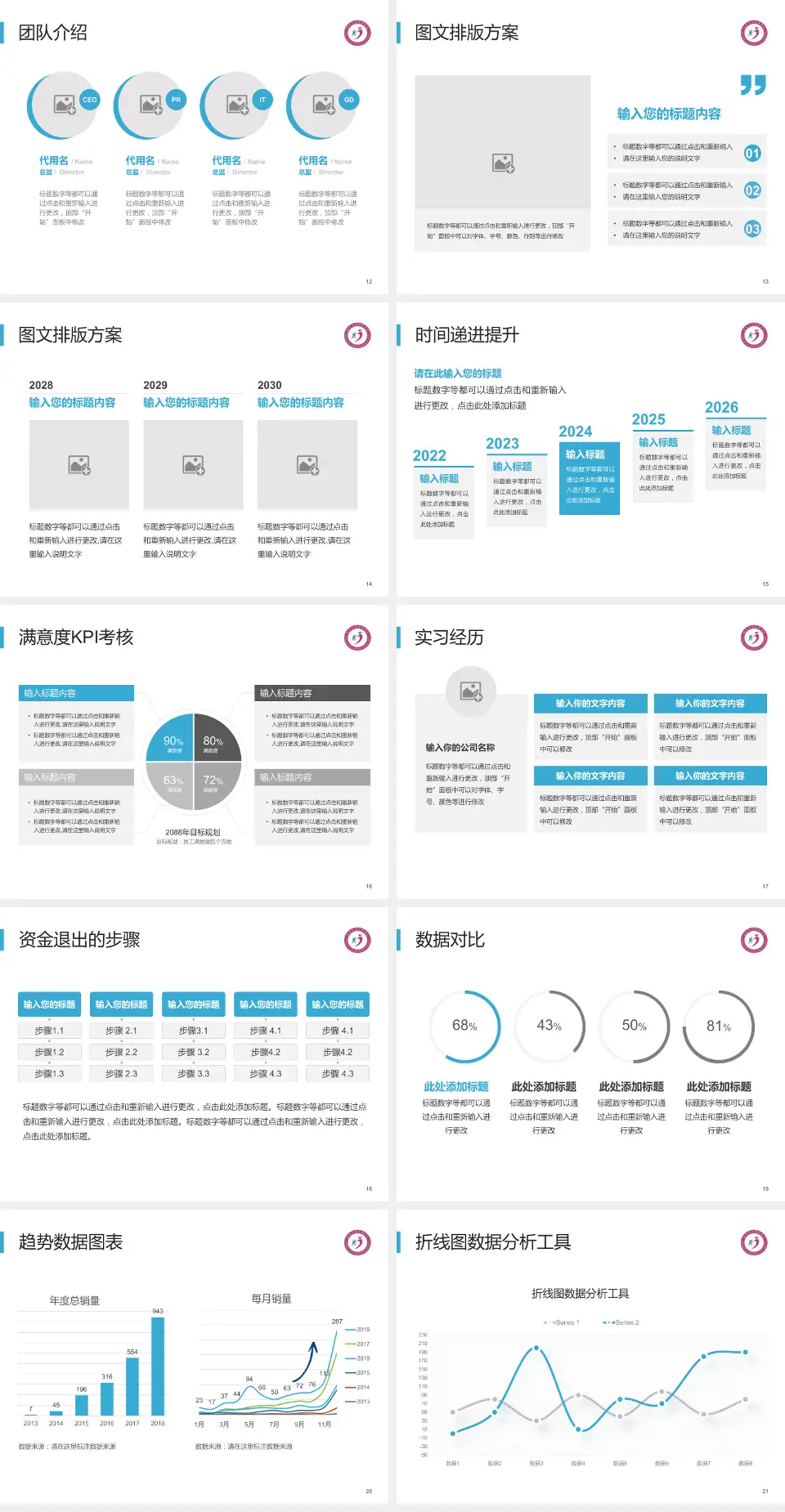 湘潭市妇幼保健院培训与教育PPT模板4:3格式幻灯片预览图3
