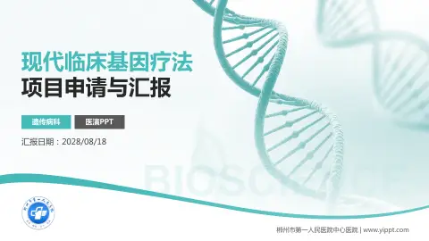 郴州市第一人民医院中心医院项目申请与汇报PPT模板