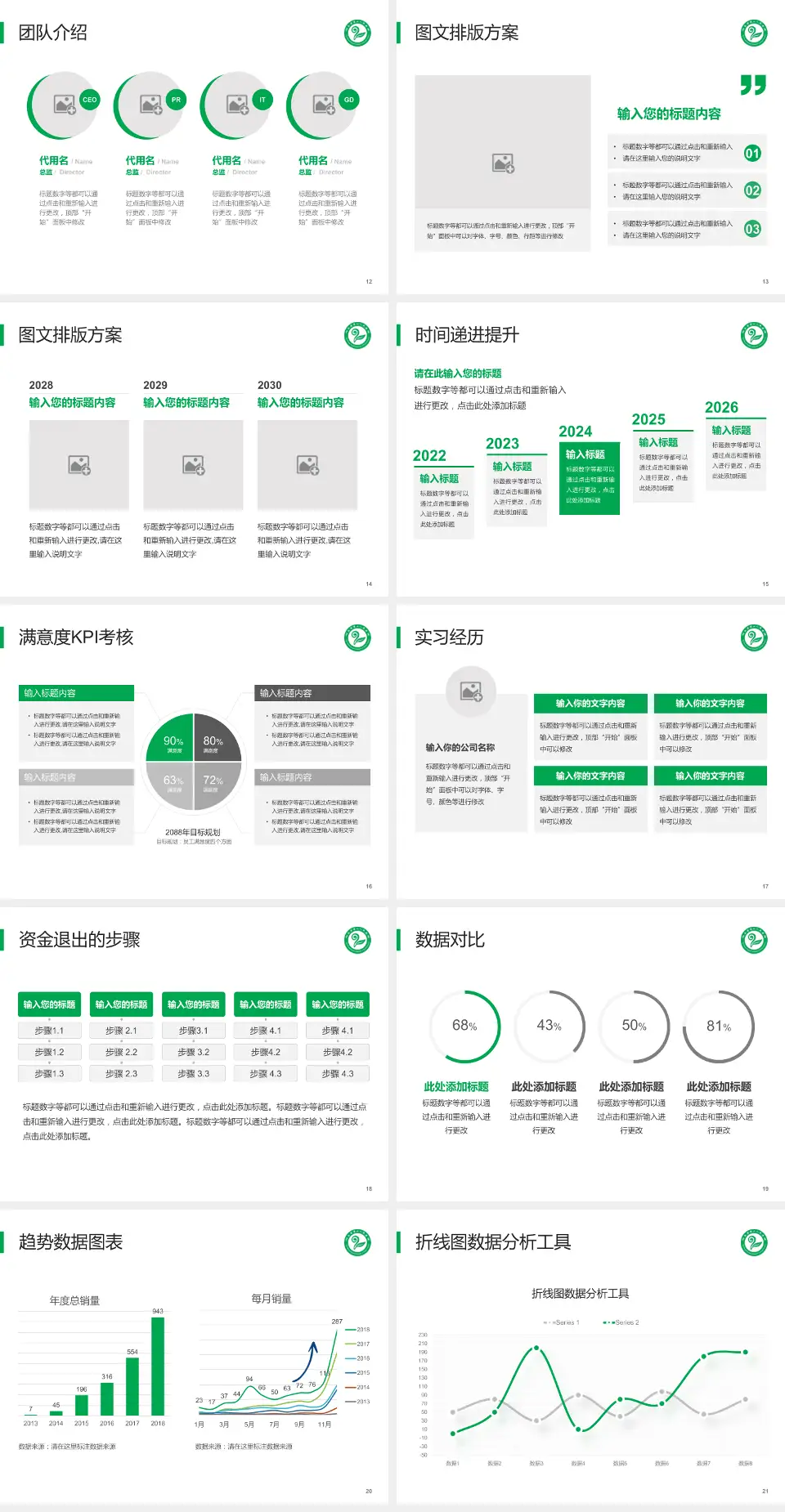 湖南省第二人民医院培训与教育PPT模板4:3格式幻灯片预览图3