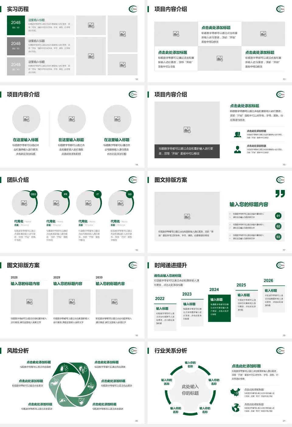 湘潭市中心医院个人求职应聘简历PPT模板16:9格式幻灯片预览图3