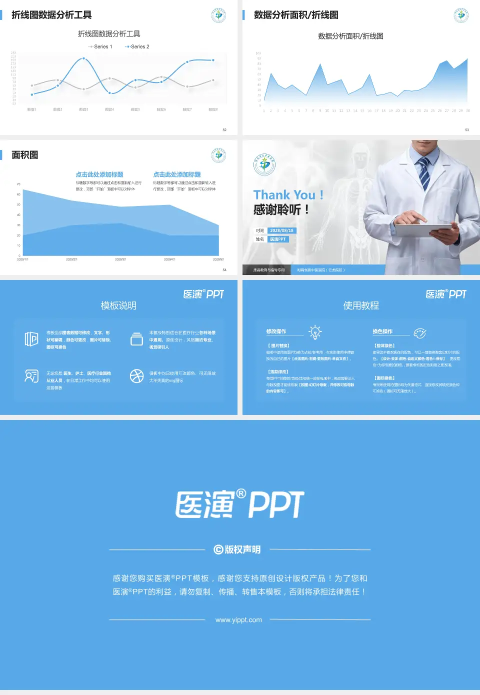 湖南省直中医医院（云龙院区）患者教育与指导PPT模板16:9格式幻灯片预览图7