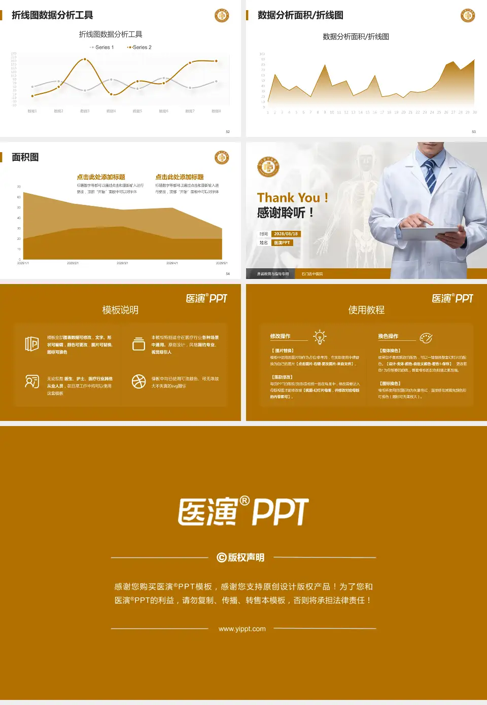 石门县中医院患者教育与指导PPT模板16:9格式幻灯片预览图7