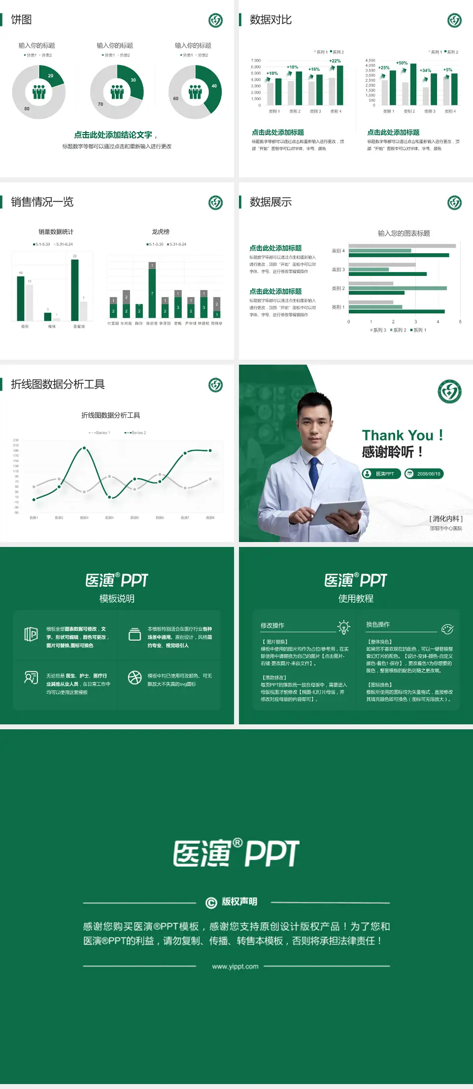 邵阳市中心医院病例分享与讨论PPT模板4:3格式幻灯片预览图4