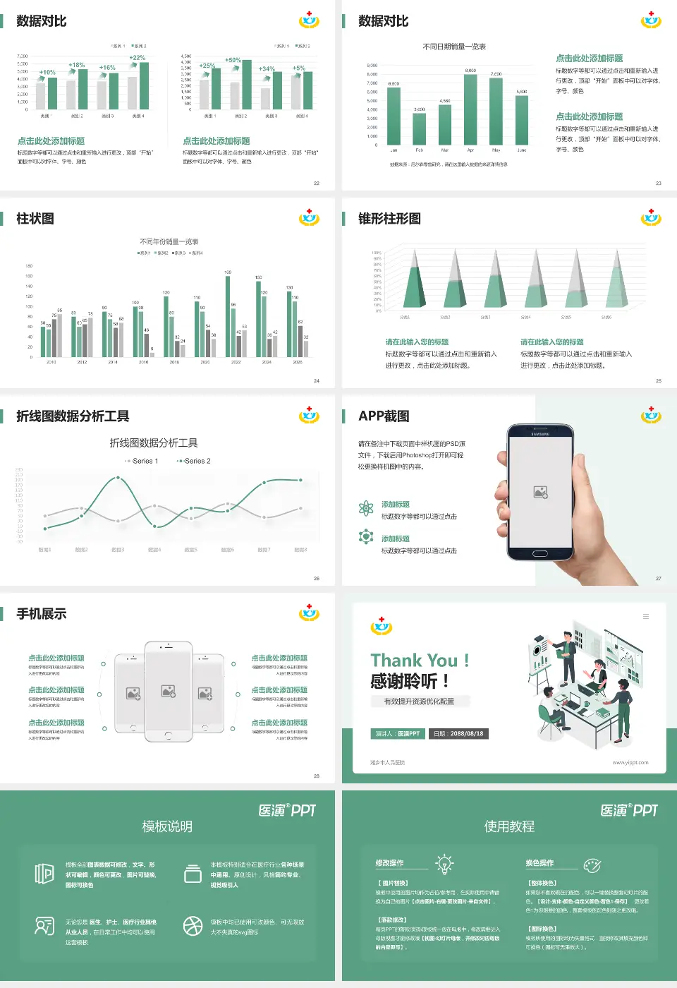 湘乡市人民医院财务与预算报告PPT模板16:9格式幻灯片预览图4