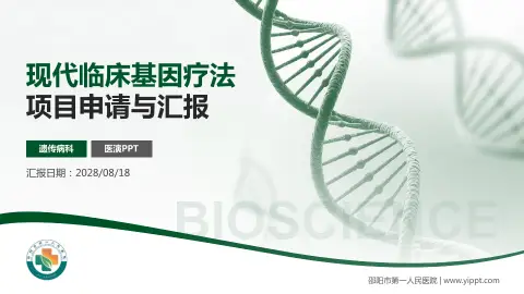 邵阳市第一人民医院项目申请与汇报PPT模板