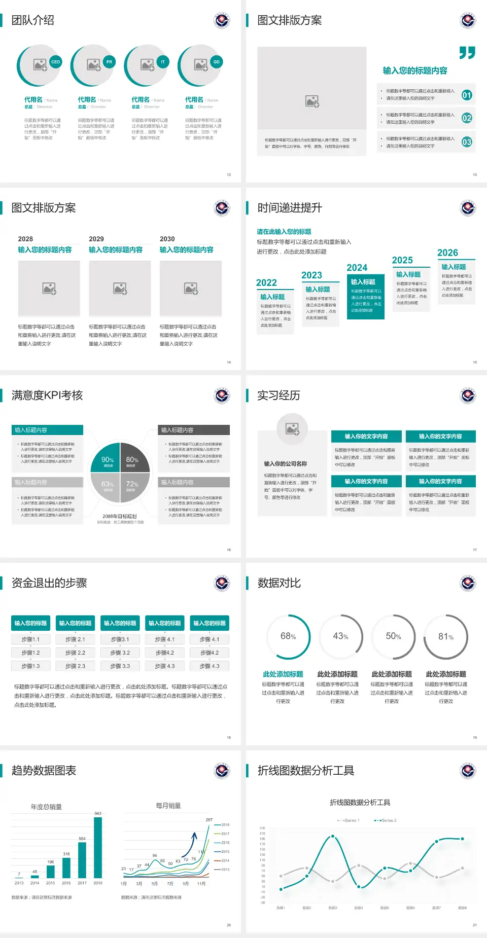 澧县人民医院培训与教育PPT模板4:3格式幻灯片预览图3