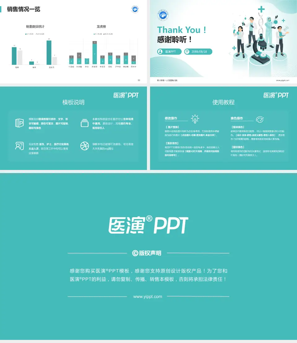 郴州市第一人民医院北院品管圈PDCA演示专用PPT模板16:9格式幻灯片预览图7