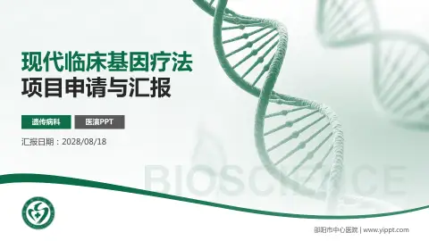 邵阳市中心医院项目申请与汇报PPT模板