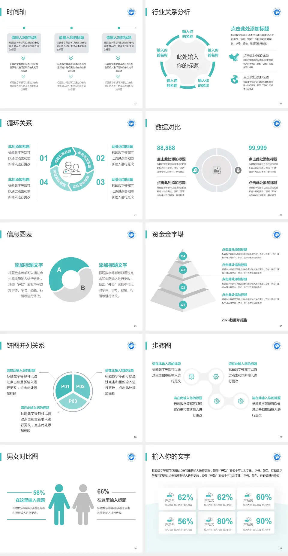 郴州市第一人民医院南院医院管理报告PPT模板4:3格式幻灯片预览图4