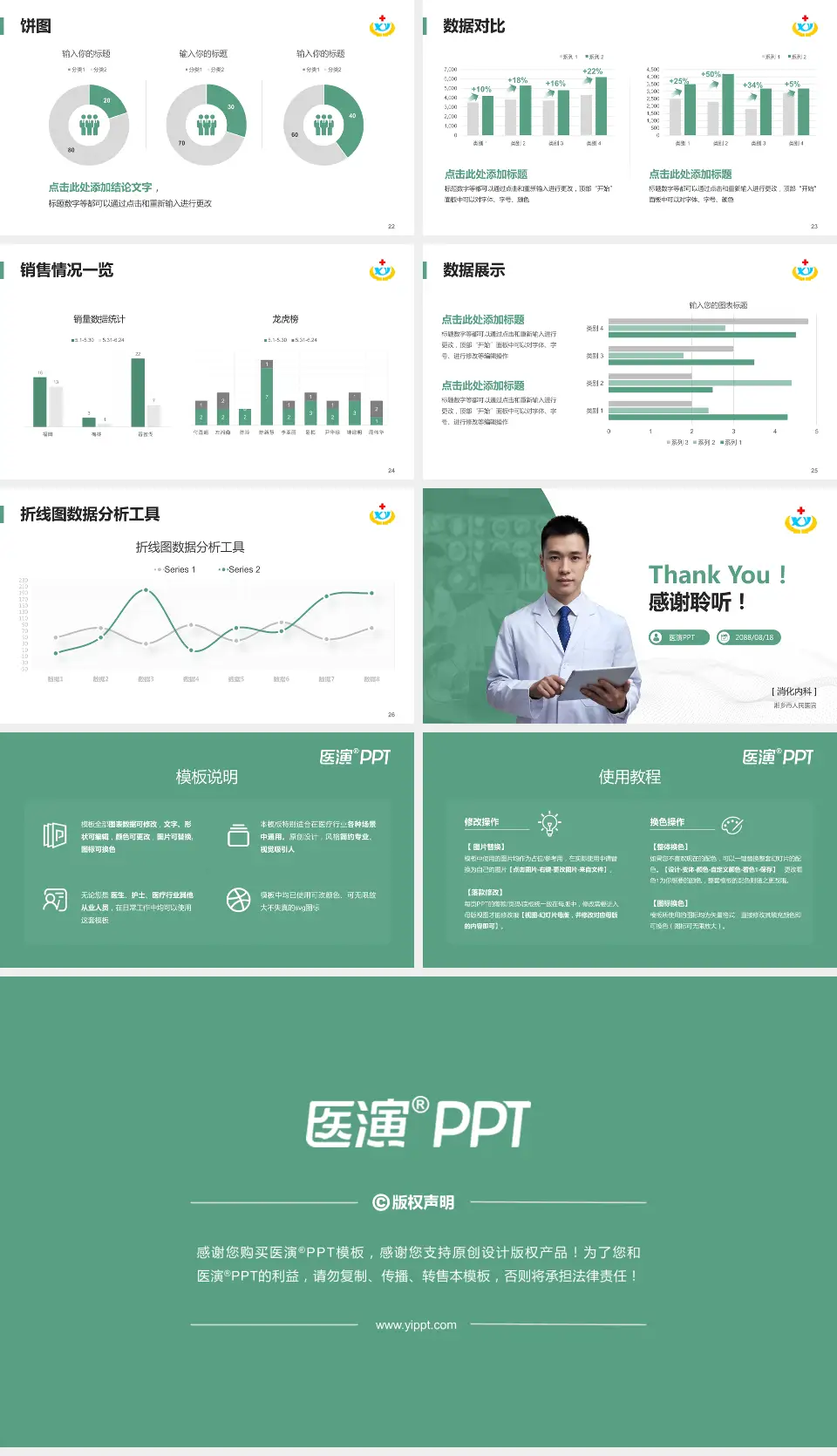 湘乡市人民医院病例分享与讨论PPT模板16:9格式幻灯片预览图4