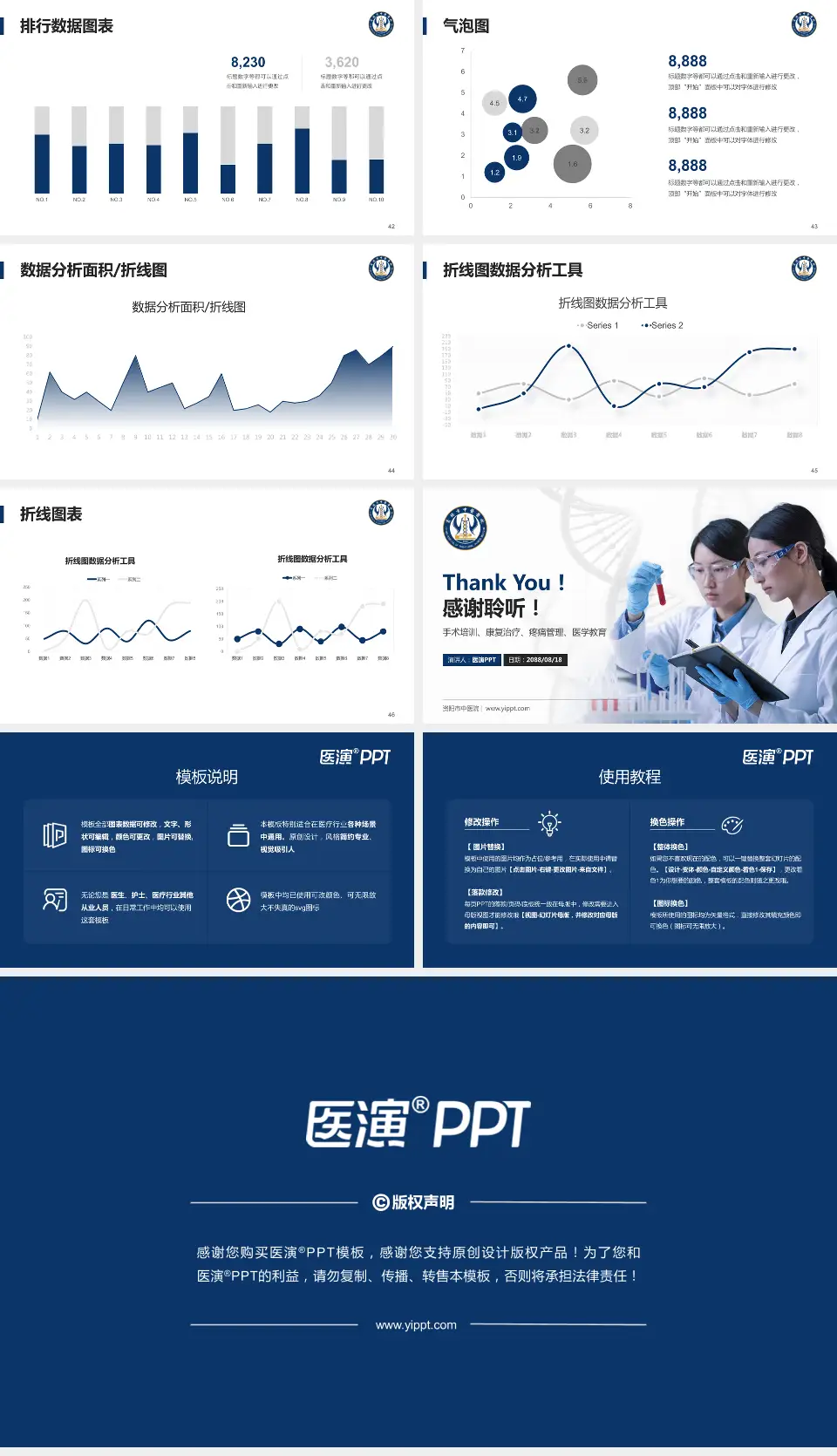 资阳市中医院科研成果展示PPT模板16:9格式幻灯片预览图6