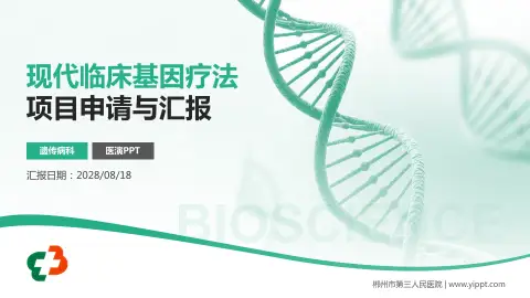 郴州市第三人民医院项目申请与汇报PPT模板