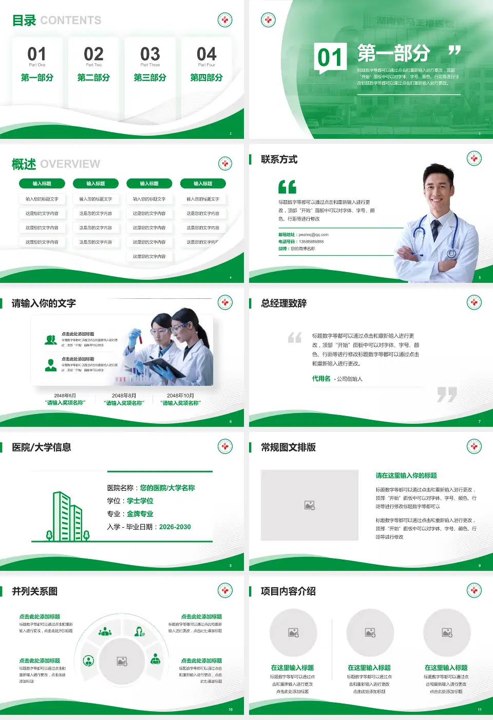 湖南省马王堆医院会议与研讨会PPT模板16:9格式幻灯片预览图2