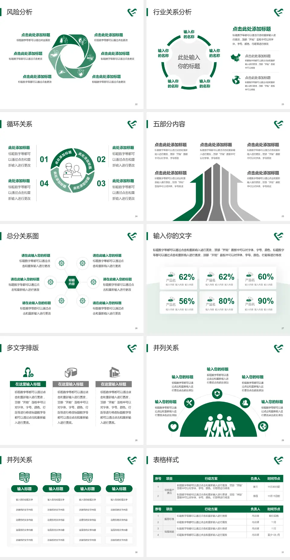 怀化市第二人民医院城东分院科室介绍与推广PPT模板4:3格式幻灯片预览图4