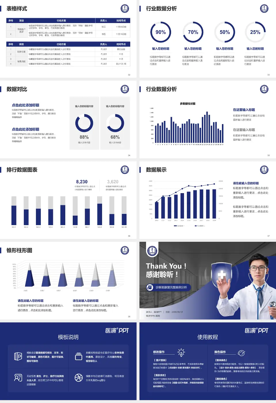 株洲市中心医院医疗知识普及PPT模板16:9格式幻灯片预览图5