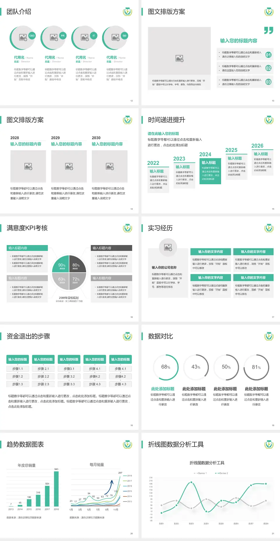 攸县人民医院培训与教育PPT模板4:3格式幻灯片预览图3