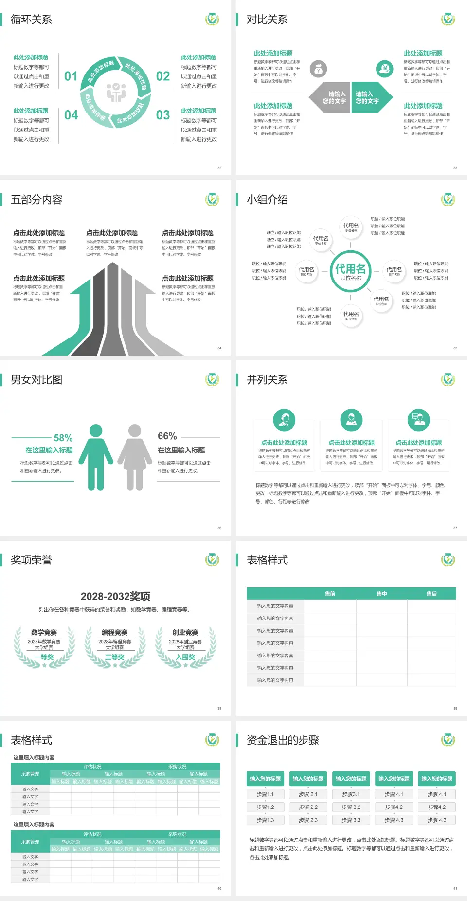 攸县人民医院医院简介/日常通用PPT模板4:3格式幻灯片预览图5
