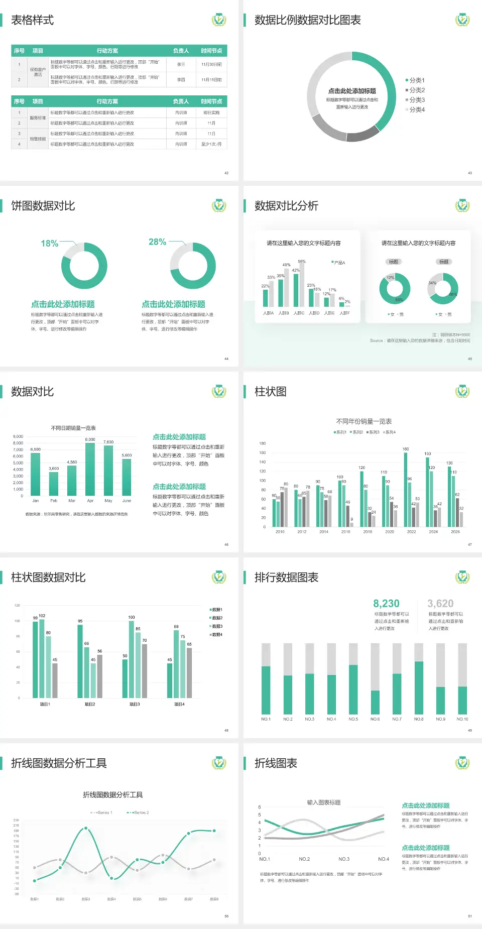 攸县人民医院医院简介/日常通用PPT模板4:3格式幻灯片预览图6