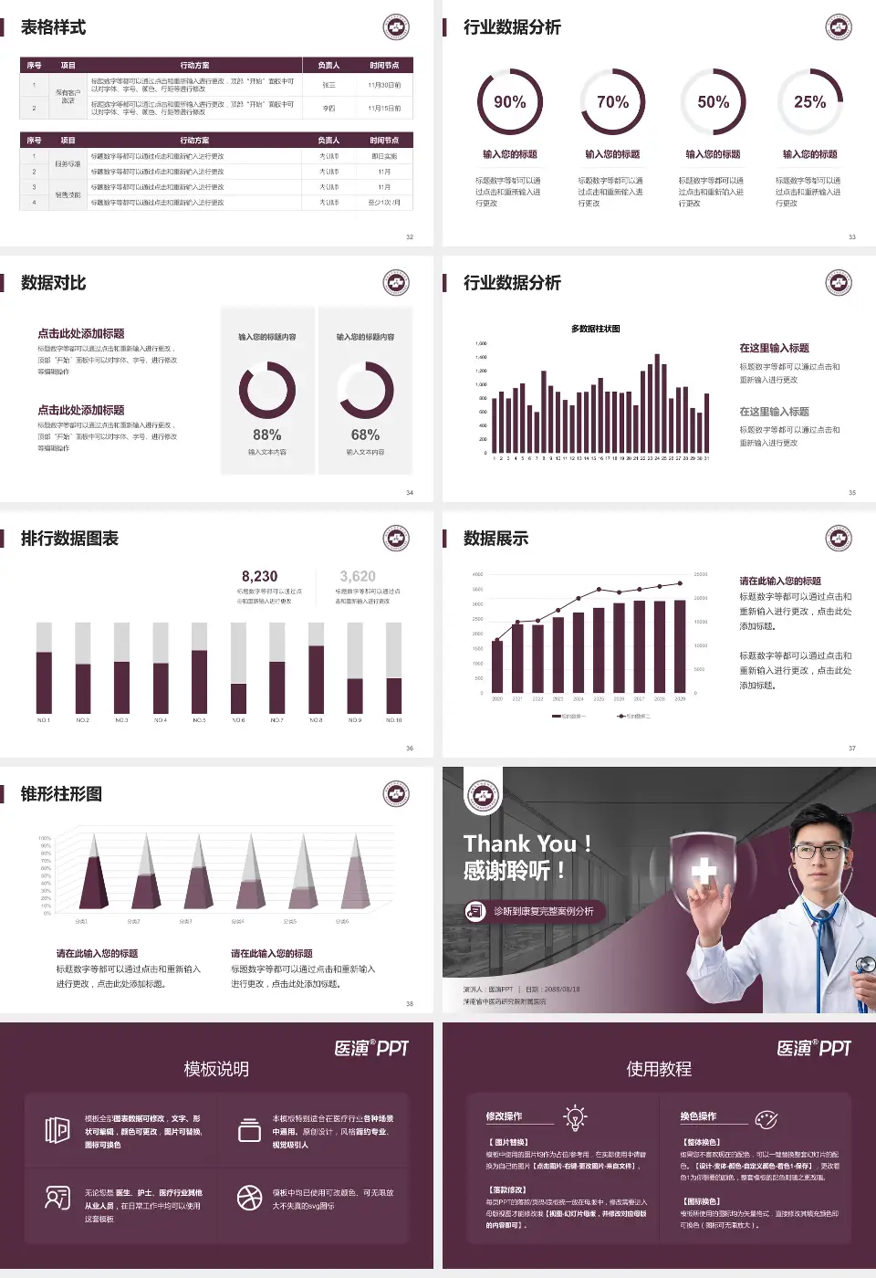 湖南省中医药研究院附属医院医疗知识普及PPT模板16:9格式幻灯片预览图5