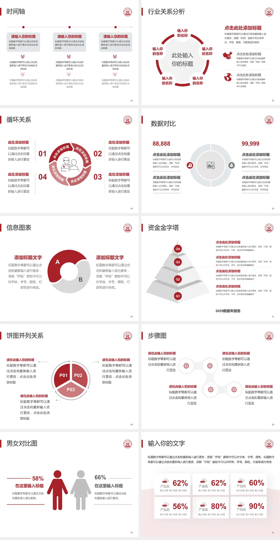 中南大学湘雅医院医院管理报告PPT模板4:3格式幻灯片预览图4