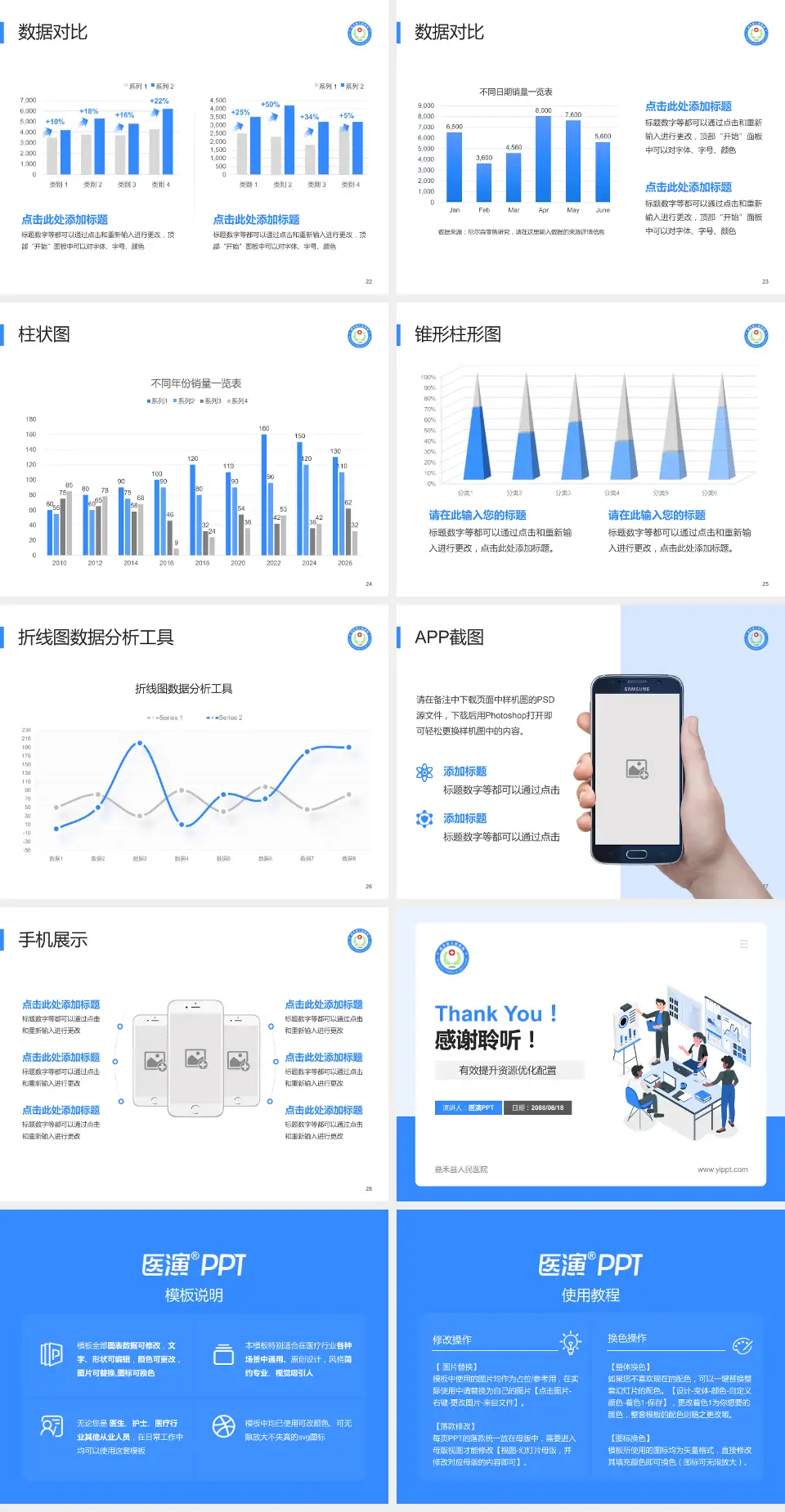 嘉禾县人民医院财务与预算报告PPT模板4:3格式幻灯片预览图4