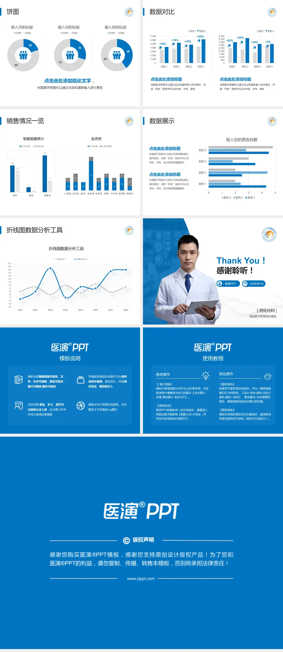 湖南医专附属湘东医院病例分享与讨论PPT模板4:3格式幻灯片预览图4