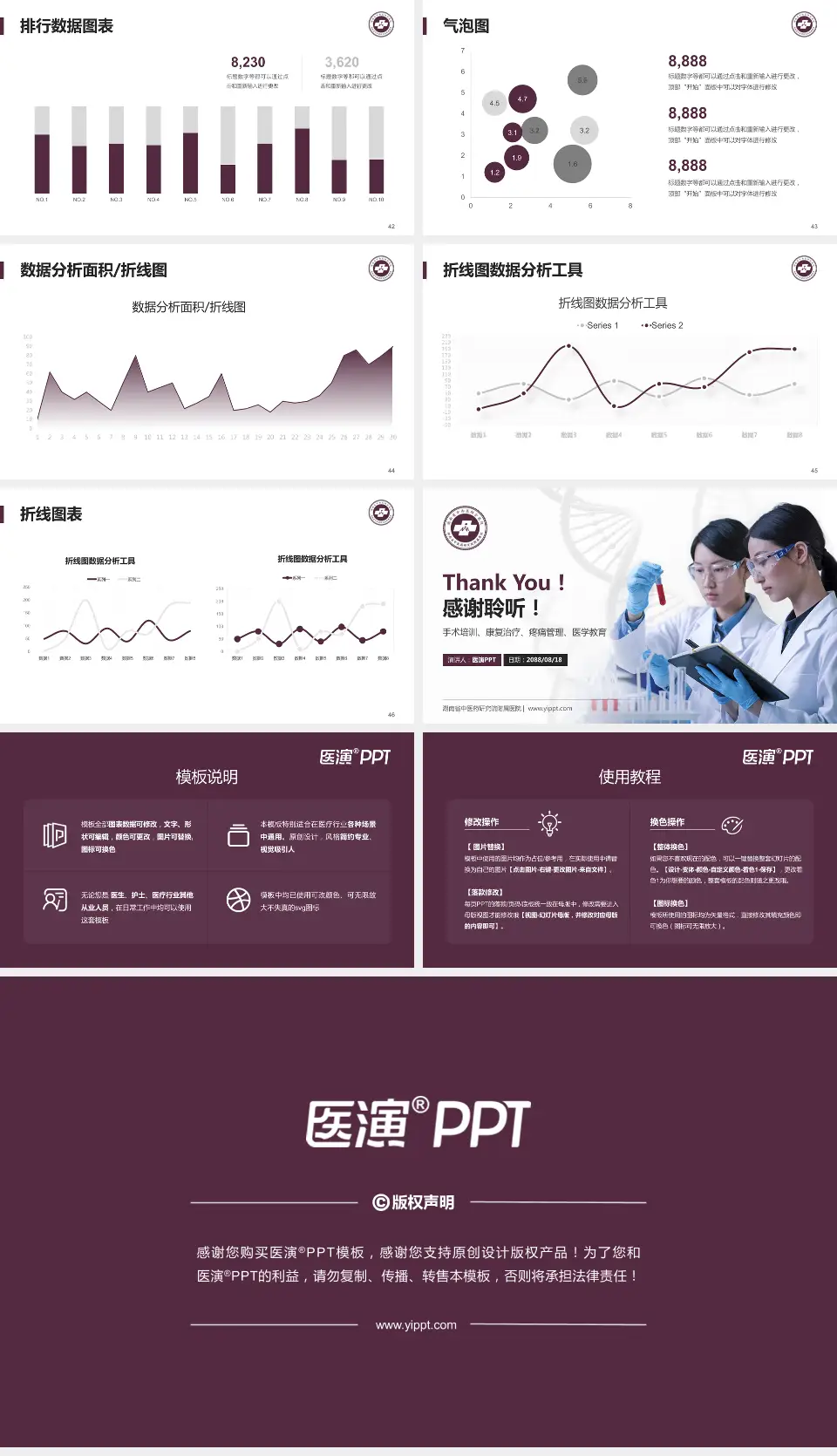 湖南省中医药研究院附属医院科研成果展示PPT模板16:9格式幻灯片预览图6