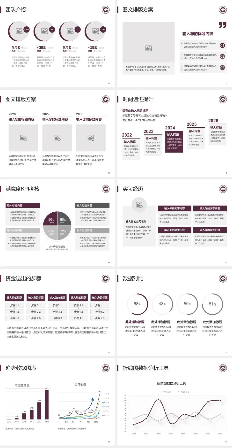 湖南省中医药研究院附属医院培训与教育PPT模板4:3格式幻灯片预览图3
