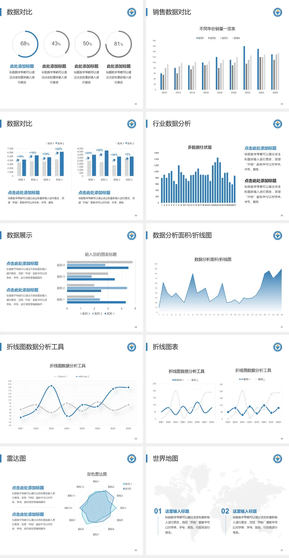 湖南省儿童医院会议与研讨会PPT模板4:3格式幻灯片预览图5