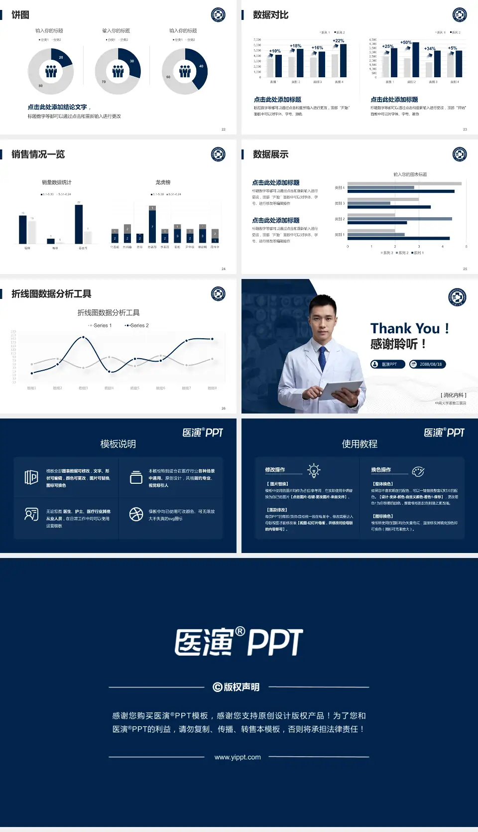 中南大学湘雅三医院病例分享与讨论PPT模板16:9格式幻灯片预览图4