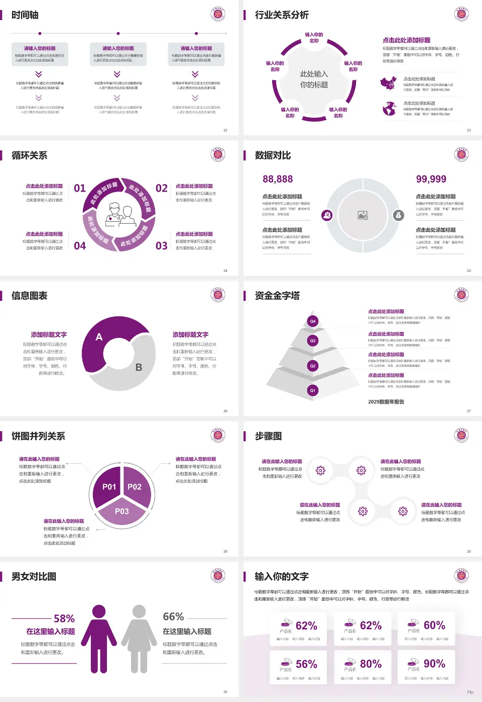 攸县中医院医院管理报告PPT模板16:9格式幻灯片预览图4