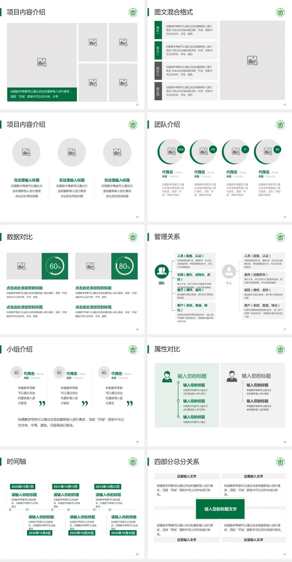 南华大学附属南华医院科室介绍与推广PPT模板4:3格式幻灯片预览图3