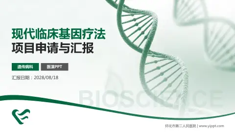 怀化市第二人民医院项目申请与汇报PPT模板