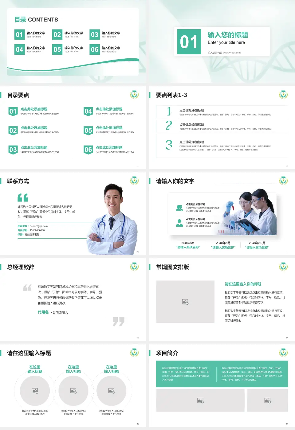 攸县人民医院项目申请与汇报PPT模板16:9格式幻灯片预览图2