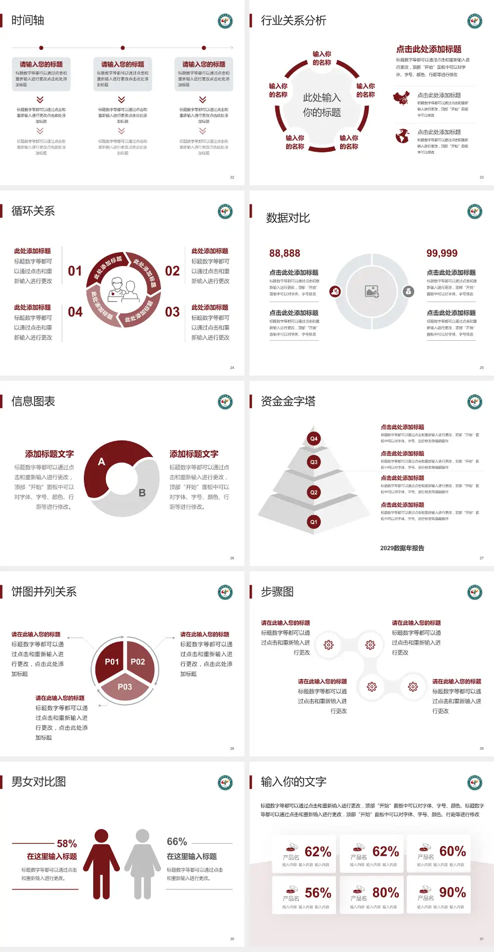 永州市中医医院医院管理报告PPT模板4:3格式幻灯片预览图4