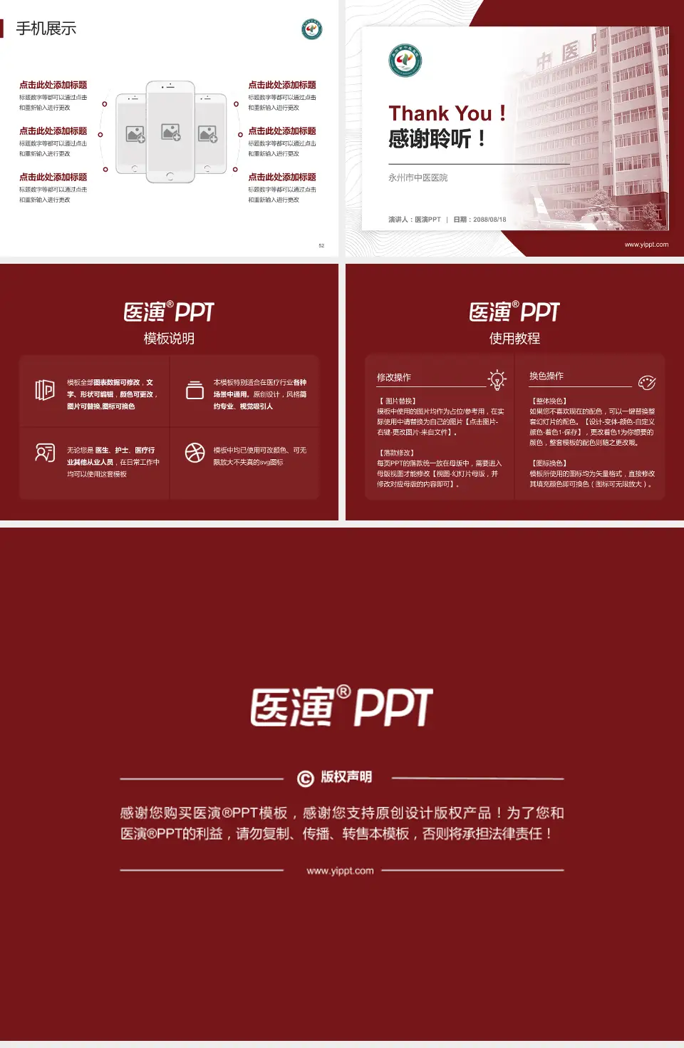 永州市中医医院医院管理报告PPT模板4:3格式幻灯片预览图7