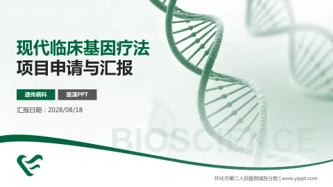 怀化市第二人民医院城东分院项目申请与汇报PPT模板