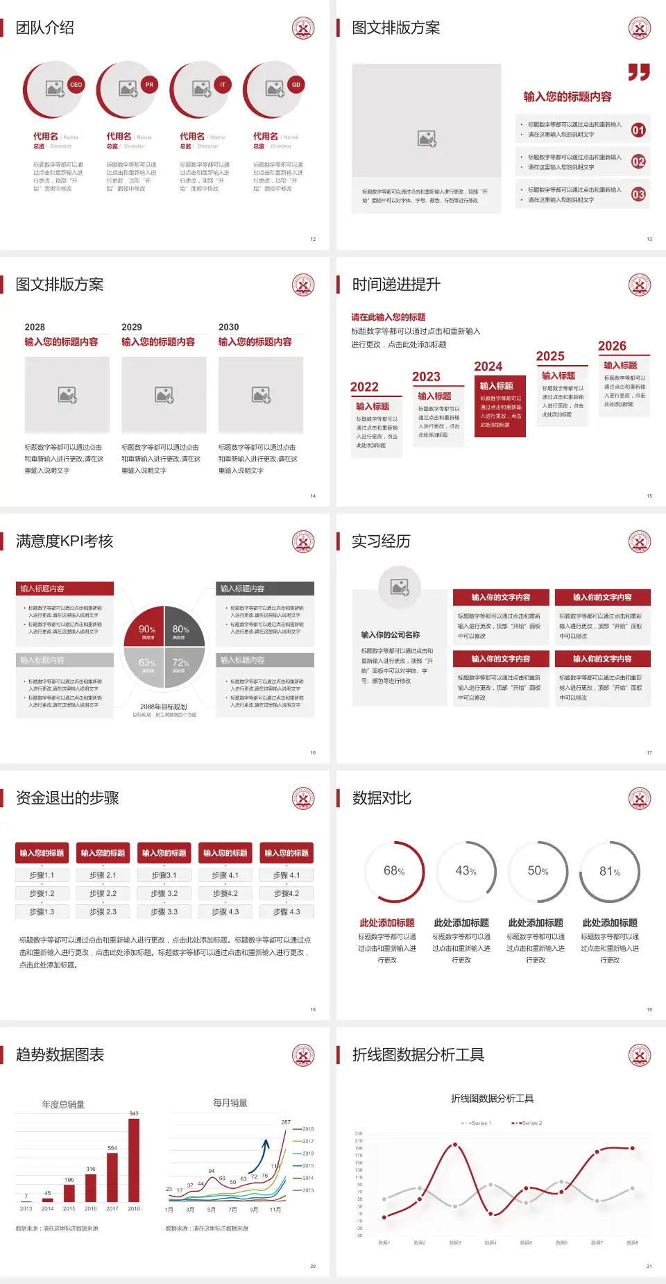 中南大学湘雅医院培训与教育PPT模板4:3格式幻灯片预览图3
