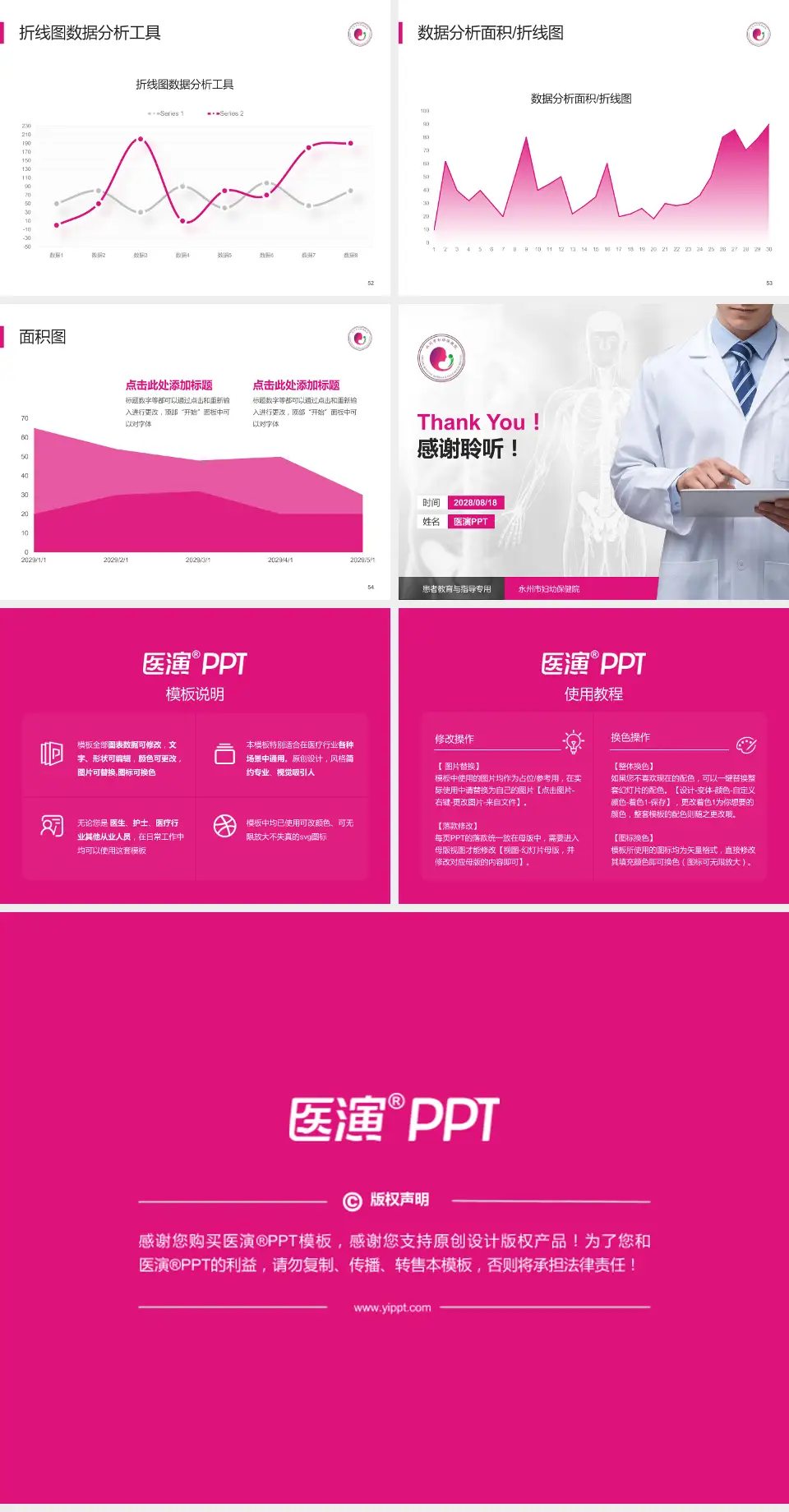 永州市妇幼保健院患者教育与指导PPT模板4:3格式幻灯片预览图7