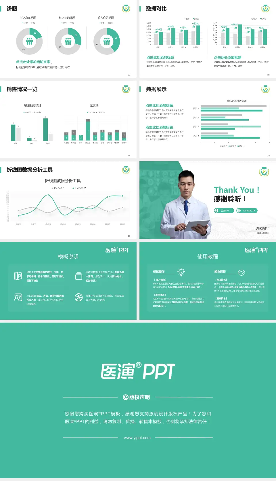 攸县人民医院病例分享与讨论PPT模板16:9格式幻灯片预览图4