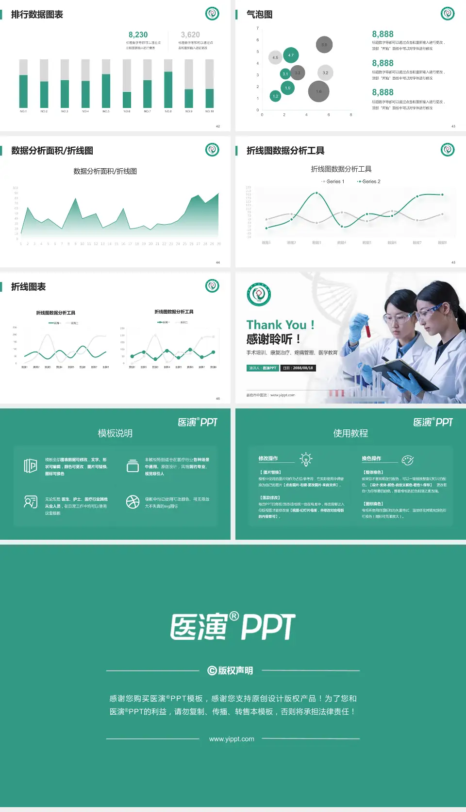 娄底市中医院科研成果展示PPT模板16:9格式幻灯片预览图6