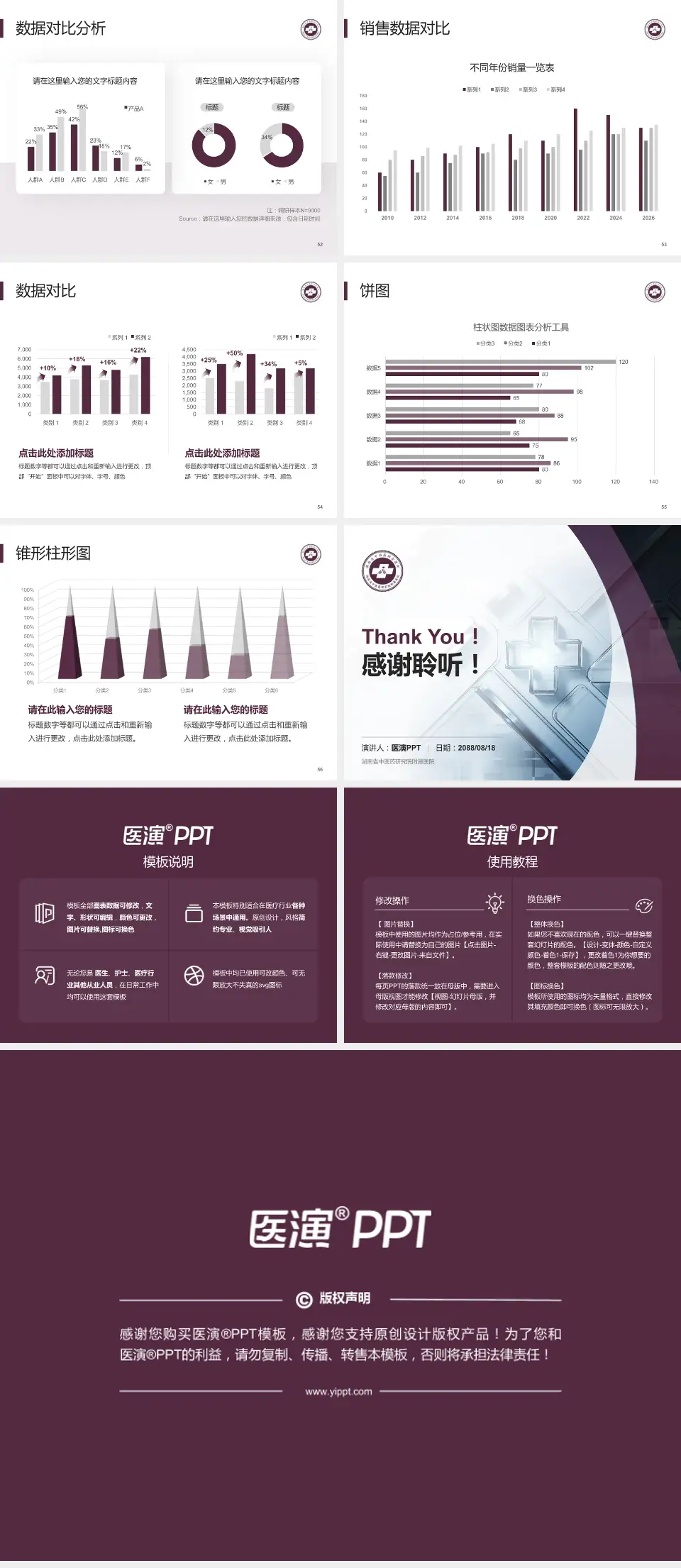 湖南省中医药研究院附属医院医疗行业比赛专用PPT模板4:3格式幻灯片预览图7