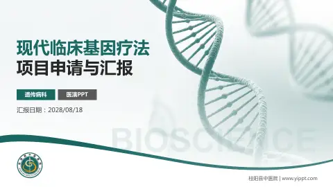 桂阳县中医院项目申请与汇报PPT模板