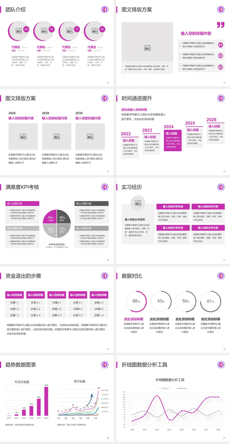 湖南省人民医院岳麓山院区培训与教育PPT模板4:3格式幻灯片预览图3