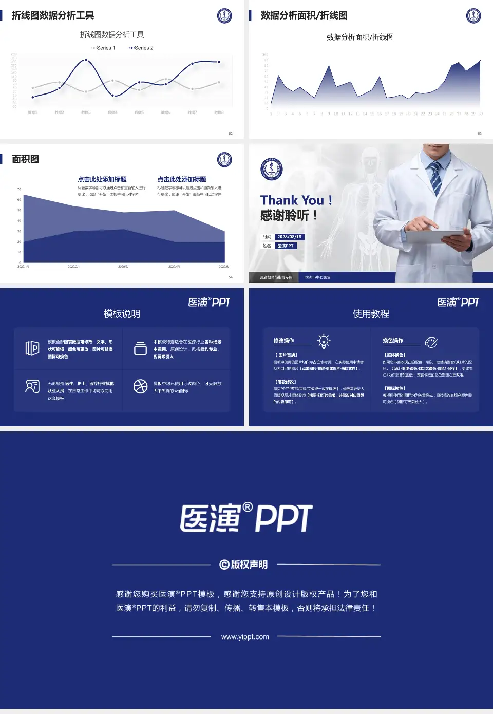 株洲市中心医院患者教育与指导PPT模板16:9格式幻灯片预览图7